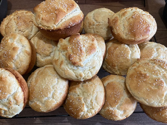 Gluten Free Sourdough Hamburger Buns